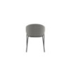 Set di 2 Sedie rivestita in tessuto easy-clean Gambe in metallo verniciato Medea 53cm X 60cm H 78cm Stones