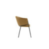 Set di 2 Sedie rivestita in tessuto easy-clean Gambe in metallo verniciato Medea 53cm X 60cm H 78cm Stones