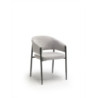 Set di 2 Sedie in tessuto easy-clean Gambe in metallo verniciato Maya 59.5cm X 54cm H 78.5cm Stones