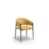 Set di 2 Sedie in tessuto easy-clean Gambe in metallo verniciato Maya 59.5cm X 54cm H 78.5cm Stones