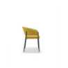 Set di 2 Sedie in tessuto easy-clean Gambe in metallo verniciato Maya 59.5cm X 54cm H 78.5cm Stones