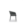 Set di 2 Sedie in tessuto easy-clean Gambe in metallo verniciato Maya 59.5cm X 54cm H 78.5cm Stones