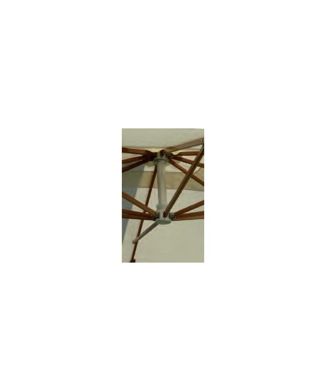 Ombrellone palo laterale Fibrasol wood Made in Italy - 300 x 400 cm