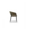 Set di 2 Sedie in tessuto easy-clean Gambe in metallo verniciato Maya 59.5cm X 54cm H 78.5cm Stones