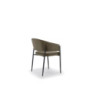 Set di 2 Sedie in tessuto easy-clean Gambe in metallo verniciato Maya 59.5cm X 54cm H 78.5cm Stones