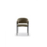 Set di 2 Sedie in tessuto easy-clean Gambe in metallo verniciato Maya 59.5cm X 54cm H 78.5cm Stones