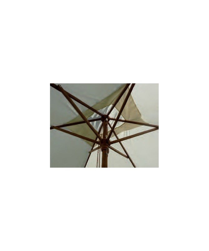 Ombrellone palo centrale Timbers Made in Italy - 200 x 300 cm