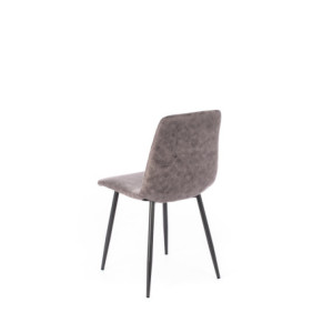 Zoom Set di 4 SEDIe IN SIMILPELLE Lea 48.5cm X 49cm H 88cm Stones