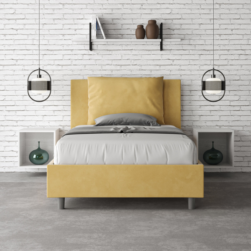 Letto imbottito 1 piazza e mezza 120x190 cm Antea