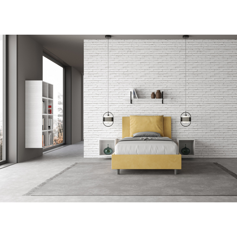 Letto imbottito 1 piazza e mezza 120x190 cm Antea