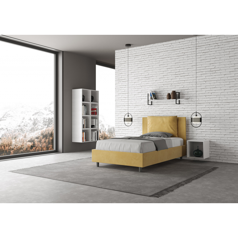Letto imbottito 1 piazza e mezza 120x190 cm Antea