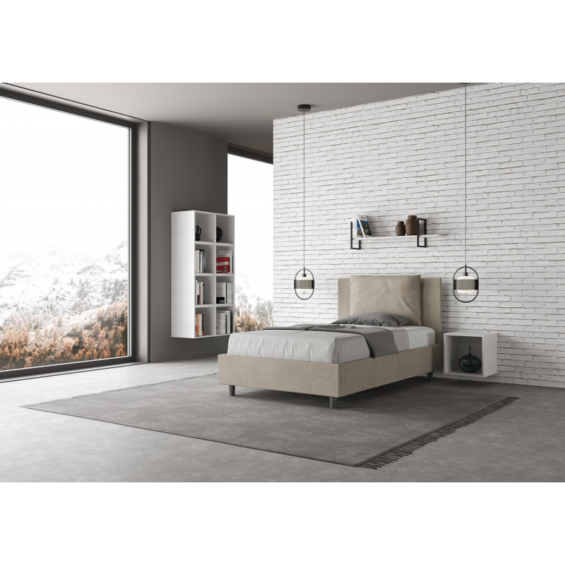 Letto imbottito 1 piazza e mezza 120x190 cm Antea