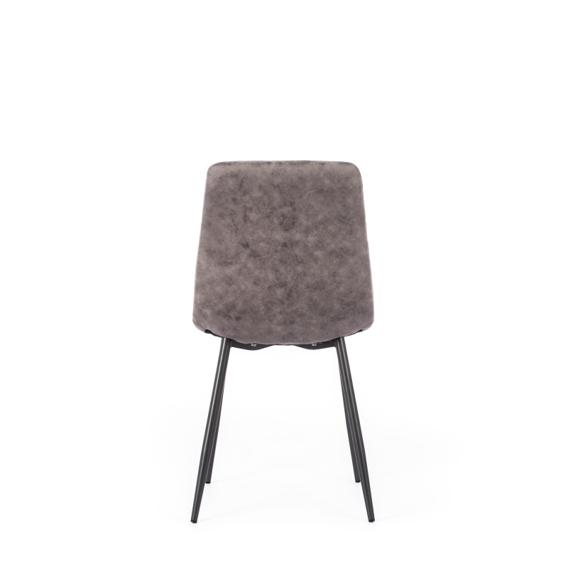 Set di 4 SEDIe IN SIMILPELLE Lea 48.5cm X 49cm H 88cm Stones