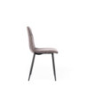 Set di 4 SEDIe IN SIMILPELLE Lea 48.5cm X 49cm H 88cm Stones