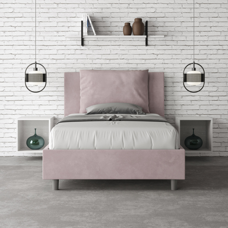 Letto imbottito 1 piazza e mezza 120x190 cm Antea