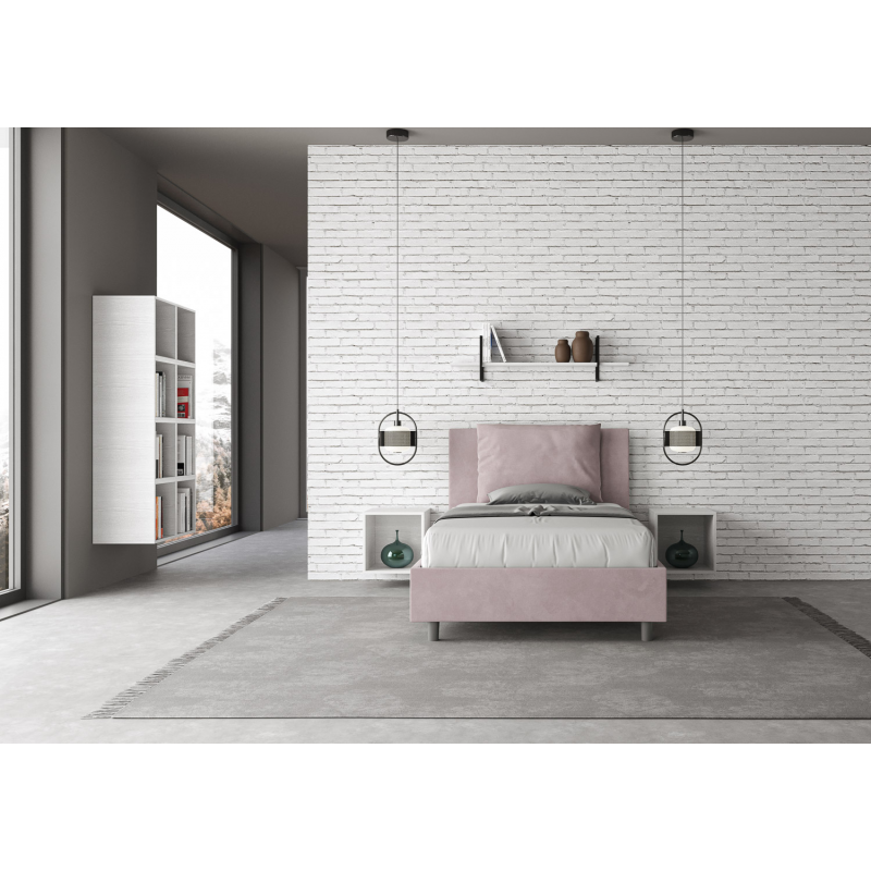 Letto imbottito 1 piazza e mezza 120x190 cm Antea