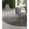 Set di 4 SEDIe IN POLIPROPILENE Frida 49cm X 48.5cm H 88cm Stones