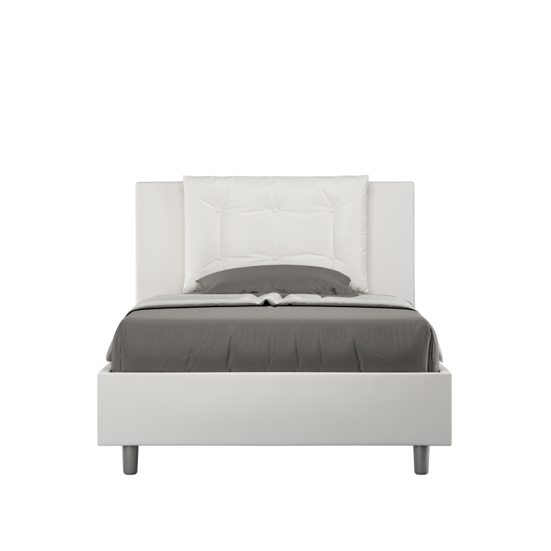 Letto imbottito 1 piazza e mezza 120x200 cm Annalisa