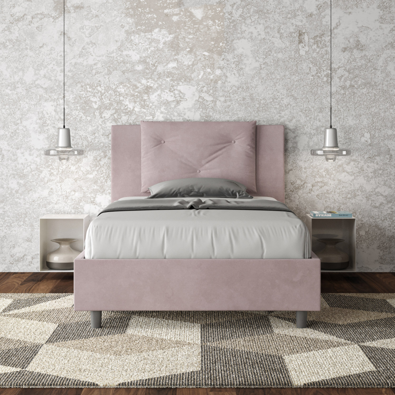 Letto imbottito 1 piazza e mezza 120x190 cm Appia