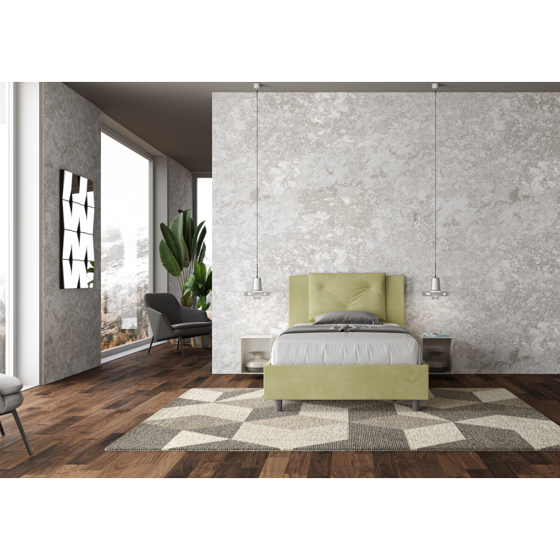 Letto imbottito 1 piazza e mezza 120x190 cm Appia