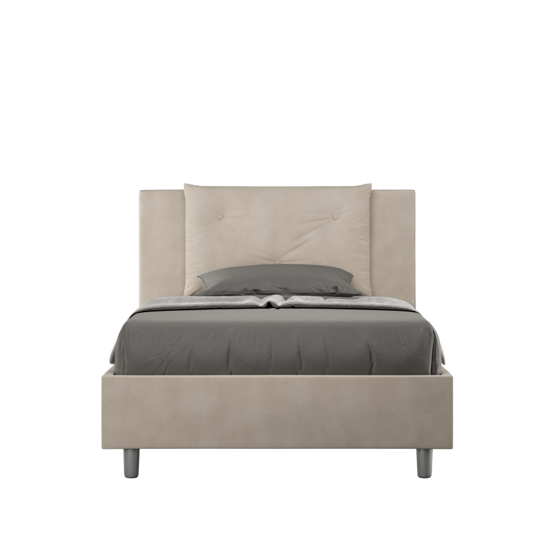 Letto imbottito 1 piazza e mezza 120x190 cm Appia