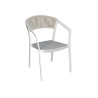 Sedia Cagliari contract alluminio bianco Moia outdoor design
