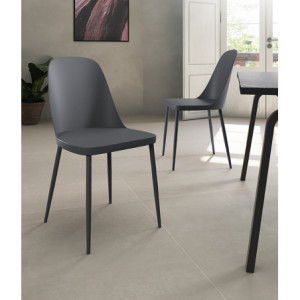 Sedia in polipropilene Tamara 46cm X 55cm H 80cm Stones