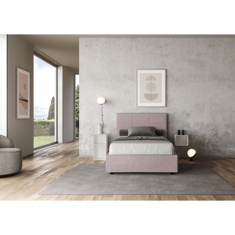 Letto imbottito 1 piazza e mezza 120x190 cm Mika