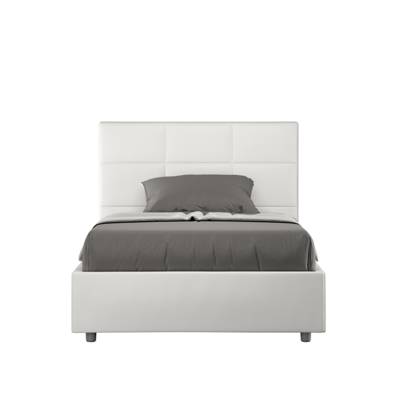 Letto imbottito 1 piazza e mezza 120x200 cm Mika