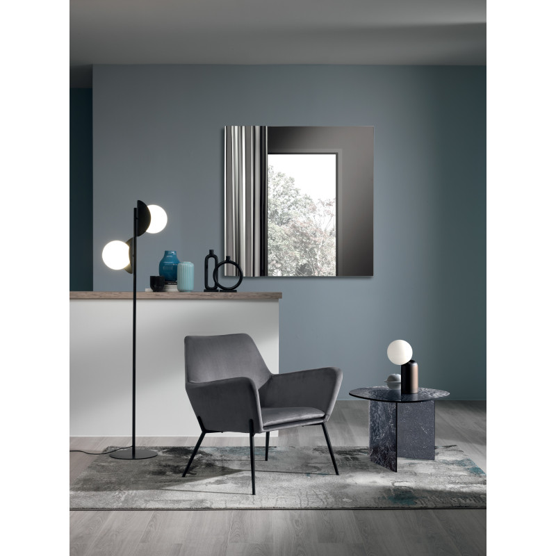 Poltrona in velluto Gin L.P.H 70 x 71,5 x 79 cm Stones