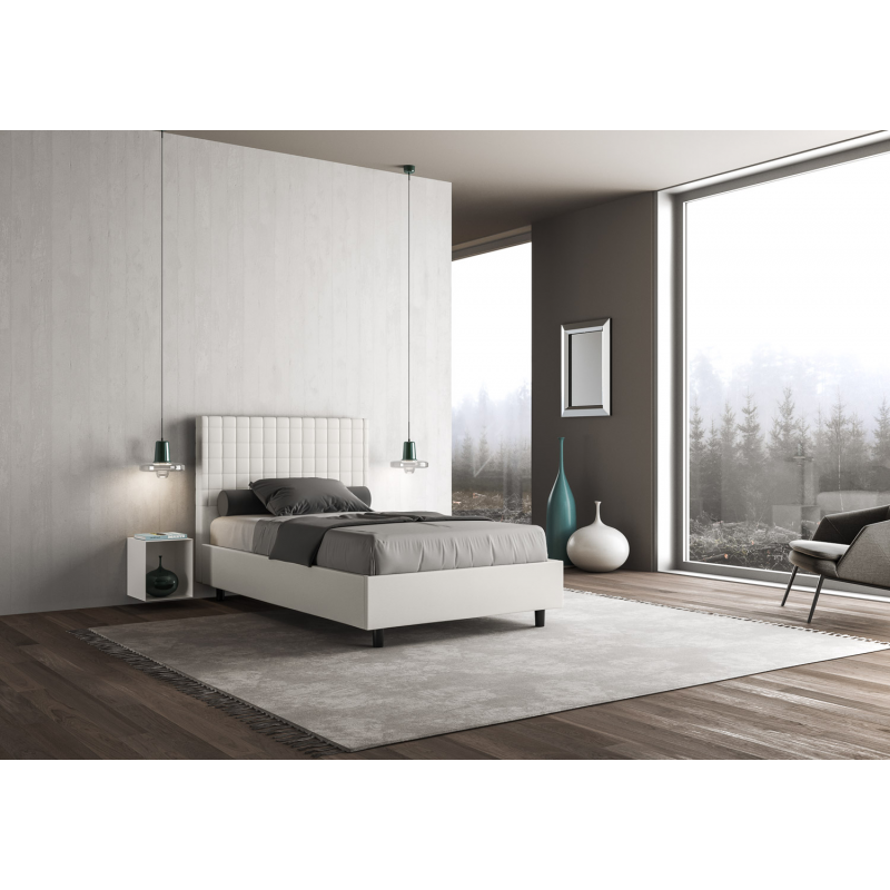 Letto imbottito 1 piazza e mezza 120x200 cm Sunny