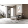 Letto imbottito 1 piazza e mezza 120x190 cm Priya