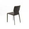 Sedia in similcuoio Kim 56cm X 44cm H 86.5cm Stones