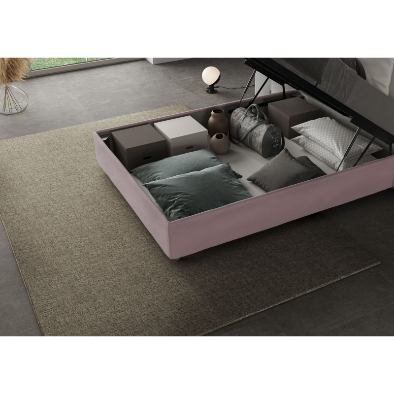 Letto imbottito 1 piazza e mezza 120x190 cm Agueda