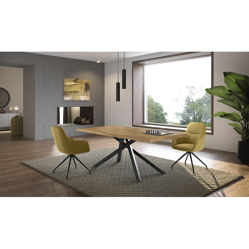 Tavolo Fisso 160 x 76 H cm Spike 90cm X 160cm H 76cm Stones