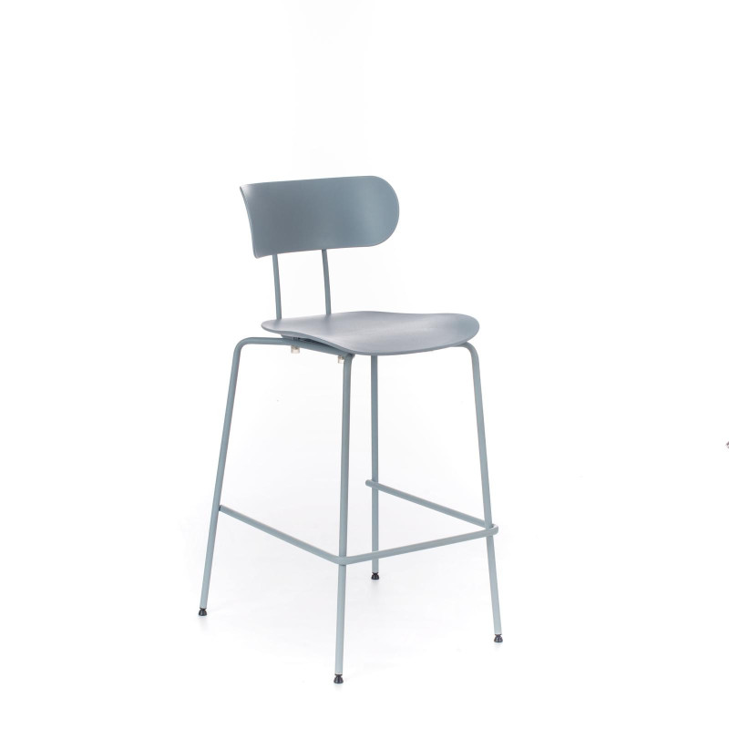 Set di 4 Sgabelli in polipropilene Sam 45cm X 51cm H 98cm Stones