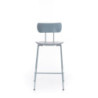 Set di 4 Sgabelli in polipropilene Sam 45cm X 51cm H 98cm Stones