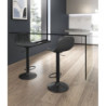 Set di 2 Sgabelli in microfibra Teo 39cm X 45cm H 86/102cm Stones