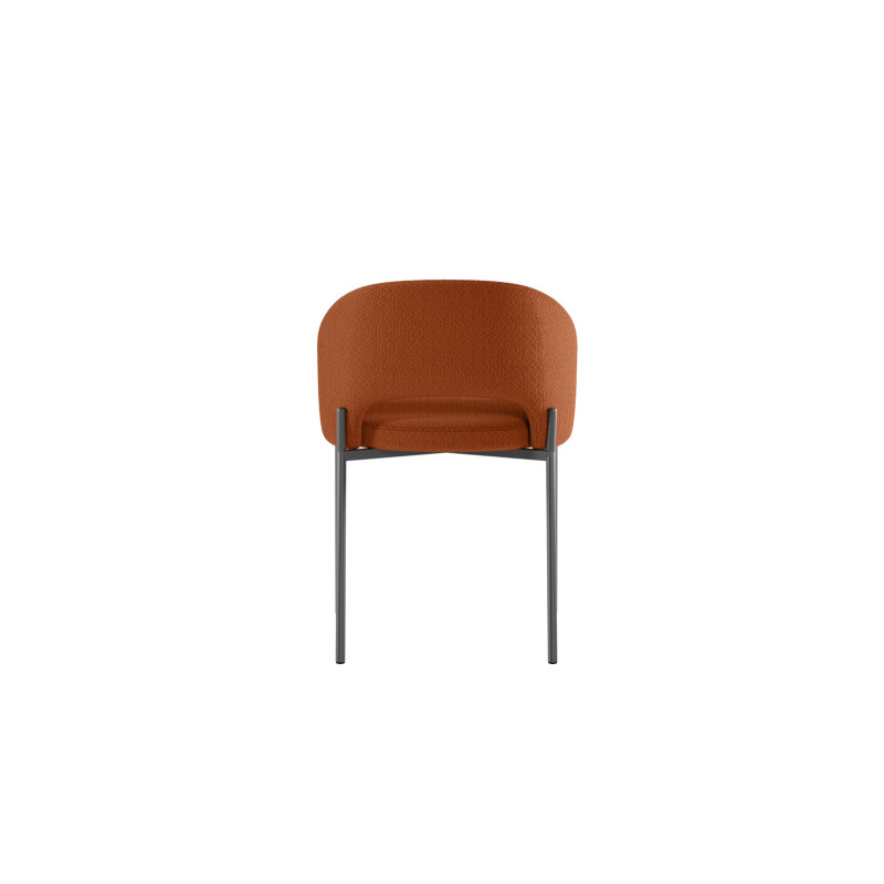 Set di 2 Sedie in Tessuto Greta 52cm X 55.5cm H 78.5cm Stones