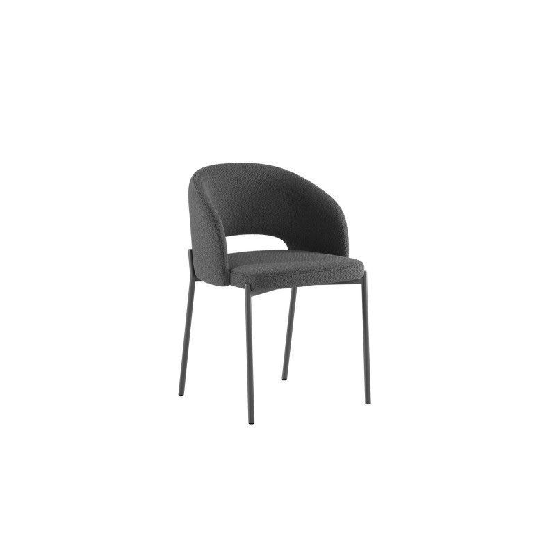 Set di 2 Sedie in tessuto Greta 52cm X 55.5cm H 78.5cm Stones