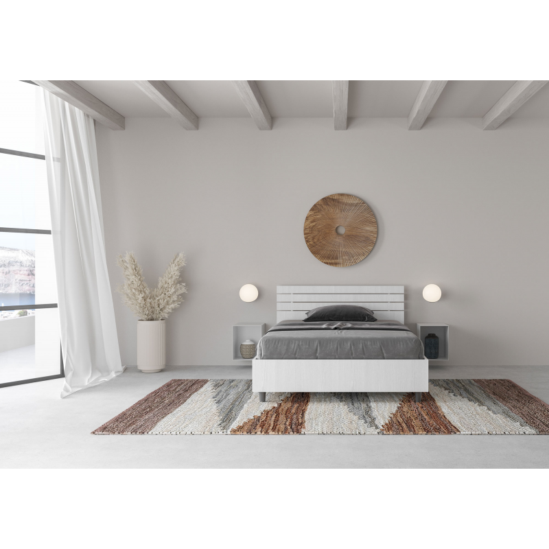 Letto 1 piazza e mezza 120x190 cm testata dritta con doghe Ankel