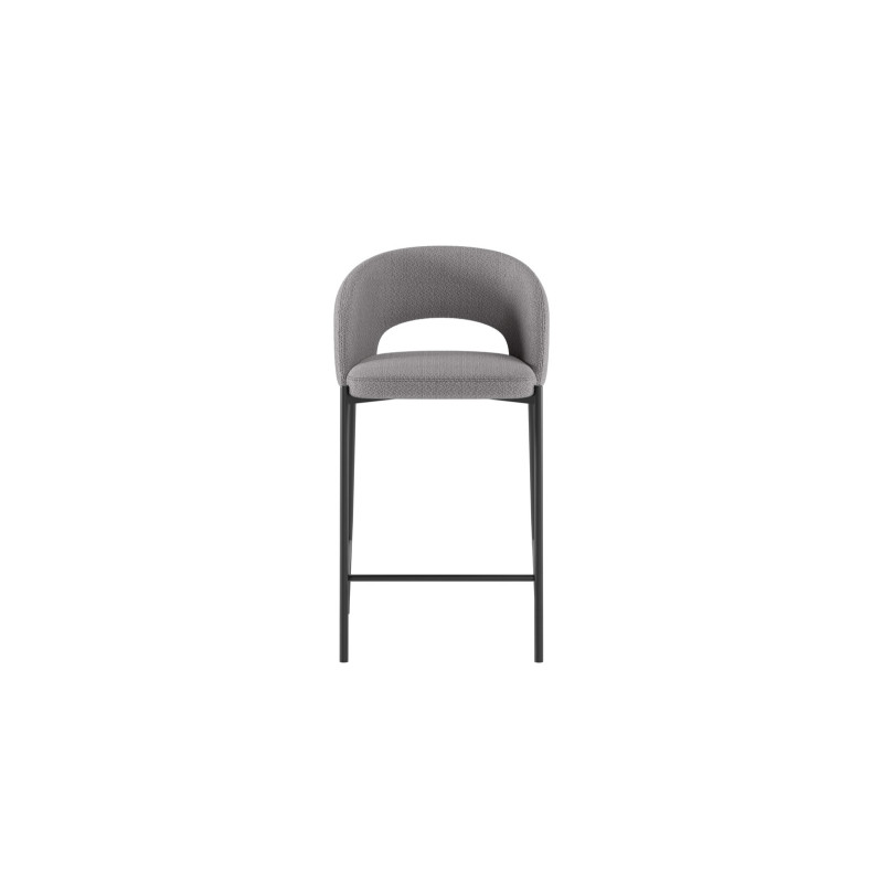 Set di 2 Sgabelli in tessuto Greta 50cm X 52cm H 89cm Stones