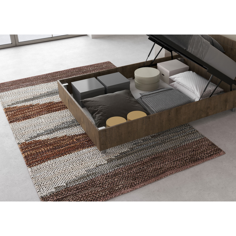 Letto 1 piazza e mezza 120x190 cm testata dritta con doghe Ankel