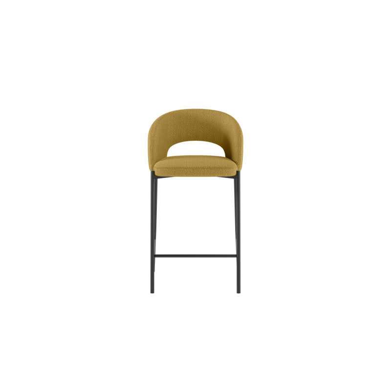 Set di 2 Sgabelli in tessuto Greta 52 x 50 x 89 cm Stones