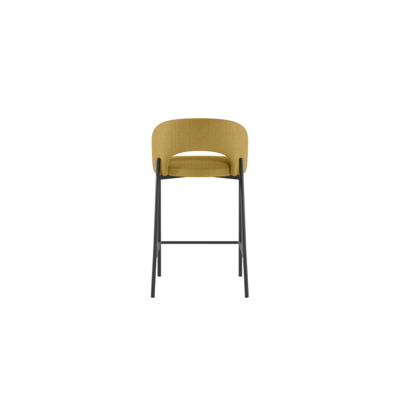 Set di 2 Sgabelli in tessuto Greta 52 x 50 x 89 cm Stones