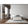 Letto Sommier imbottito Matrimoniale francese 140x190 cm Azelia