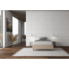 Letto Sommier imbottito Matrimoniale francese 140x190 cm Azelia