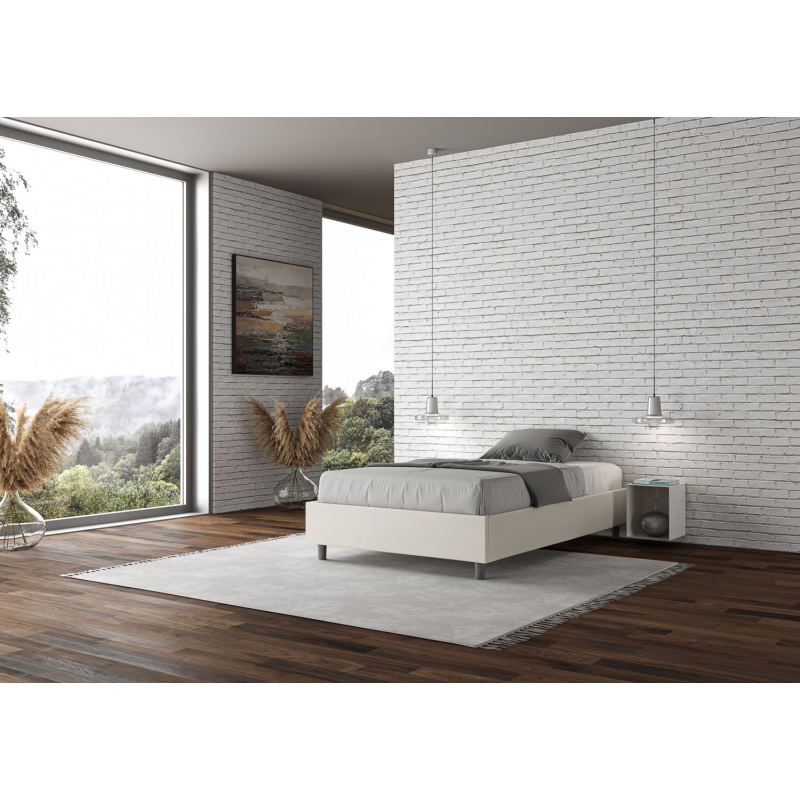 Letto Sommier imbottito Matrimoniale francese 140x190 cm Azelia