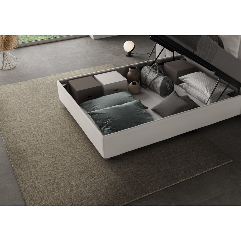 Letto Sommier imbottito Matrimoniale francese 140x190 cm Azelia