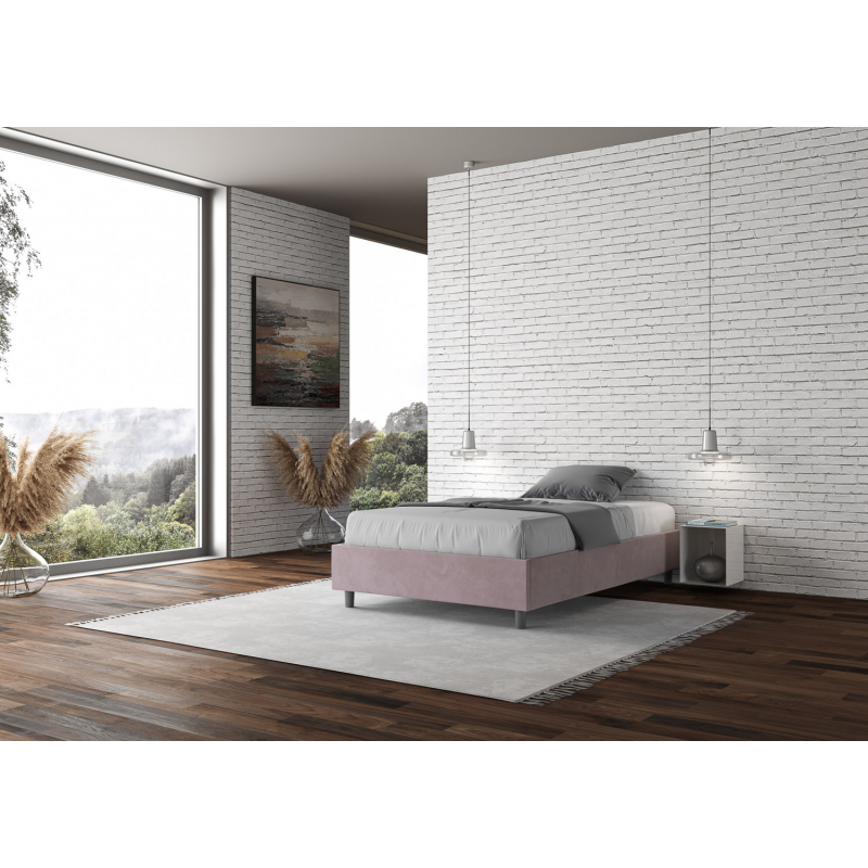 Letto Sommier imbottito Matrimoniale francese 140x190 cm Azelia